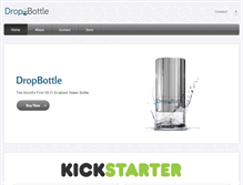 Tablet Screenshot of drop-bottle.com